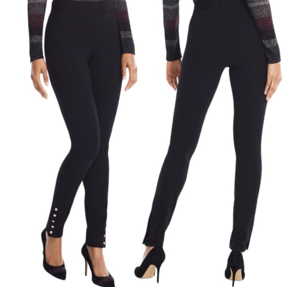 WHBM | Snap Ankle Ponte Leggings | Size XS - Picture 15 of 16